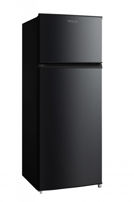 Frigider cu doua usi Tesla RD2100MBE, 207 l, Iluminare LED, Clasa E, usi reversibile, H 143 cm, Negru [2]