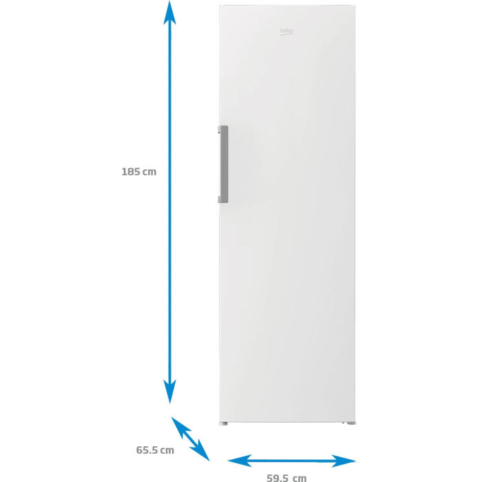 Frigider cu o usa Beko RSSE445K31WN, 402 l, Raft sticle, Iluminare LED, Clasa F, Consum anual energie (kWh): 153 kWh, H 185 cm, Alb [5]