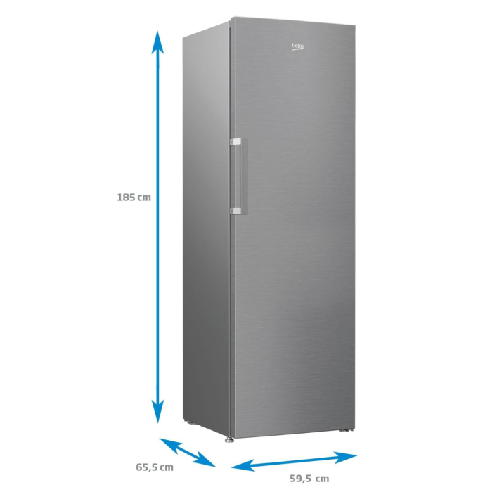 Frigider cu o usa Beko RSSE445K31XBN, 402 L, H 185 cm, clasa F, Consum zilnic energie (kWh): 0.420 kWh/zi, compartiment 0 grC, usi reversibile, Inox [4]