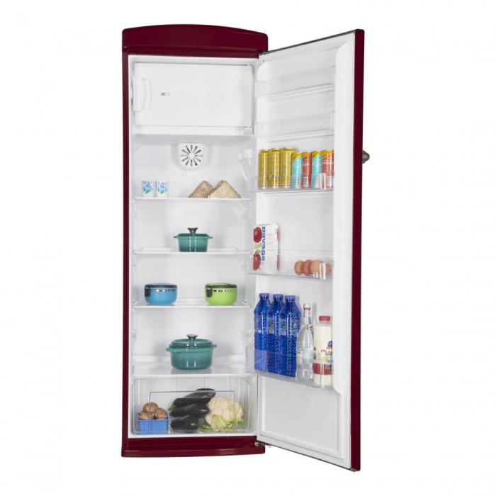 Frigider cu o usa Fram FSD-VRR315BDF+, 315l, Ventilator, Lumina LED, H 176.9 cm, Visiniu [2]