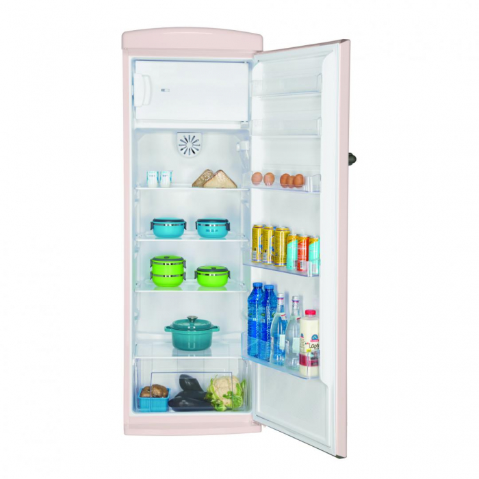 Frigider cu o usa Fram FSD-VRR315BGF+, 316 l, Ventilator, Lumina LED, Clasa F, H 176.9 cm, Crem [3]