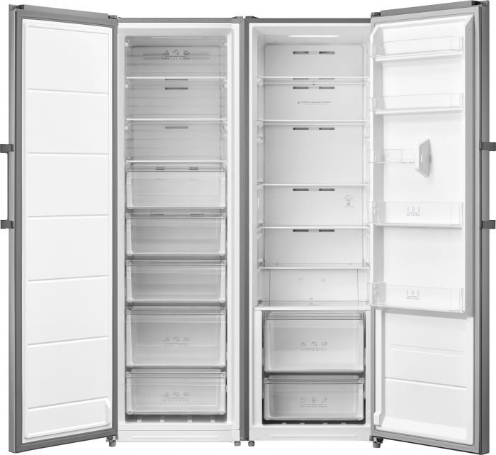 Frigider cu o usa Tesla RS3600FMX, 362 l, Clasa E, Total No Frost, Display LED, Control electronic, usa reversibila, H 185 cm, Inox [5]