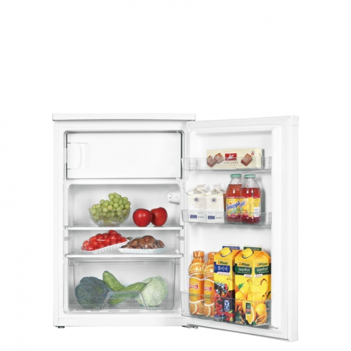 Frigider cu o usa VIVAX TTR-116E+, 116L, Clasa E, Termostat reglabil, Iluminare interioara, Compartiment gheata, Usa reversibila, Suprafata painted metal, 2 Rafturi de Sticla securizata, H 85 cm, Alb [7]