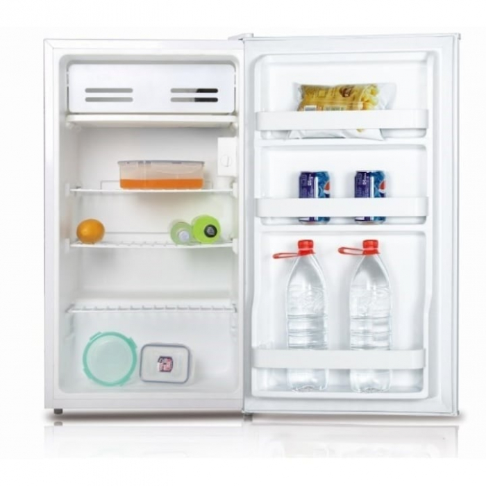 Frigider cu o usa VIVAX TTR-93E, 93L, Clasa E, Termostat reglabil, Iluminare interioara, Compartiment gheata, Usa reversibila, Suprafata painted metal, 2 Rafturi de Sticla securizata, H 85 cm, Alb [7]