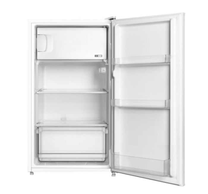 Frigider cu o usa VIVAX TTR-93E+, 93L, Clasa E, Termostat reglabil, Iluminare interioara, Compartiment gheata, Usa reversibila, Suprafata painted metal, 3 Rafturi metalice, H 85 cm, Alb [4]