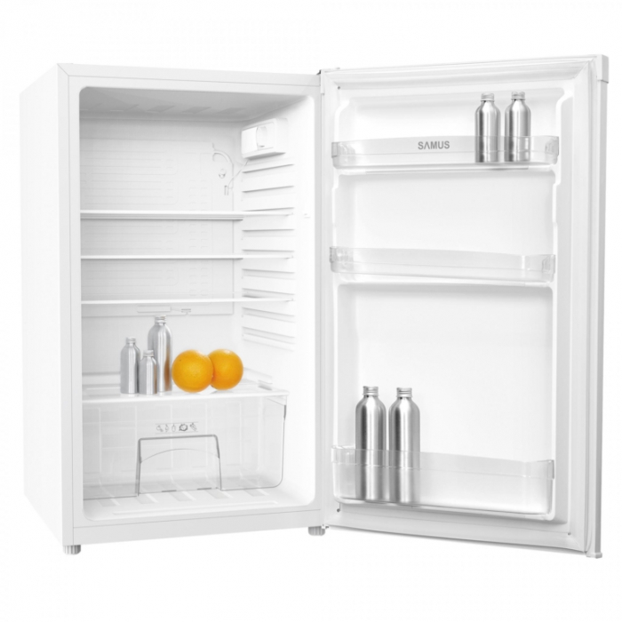 Frigider-Racitor Samus SR152, 121 litri, clasa F, inaltime 84 cm, termostat reglabil, usa reversibila, iluminare interioara LED, picioare reglabile, Alb [2]