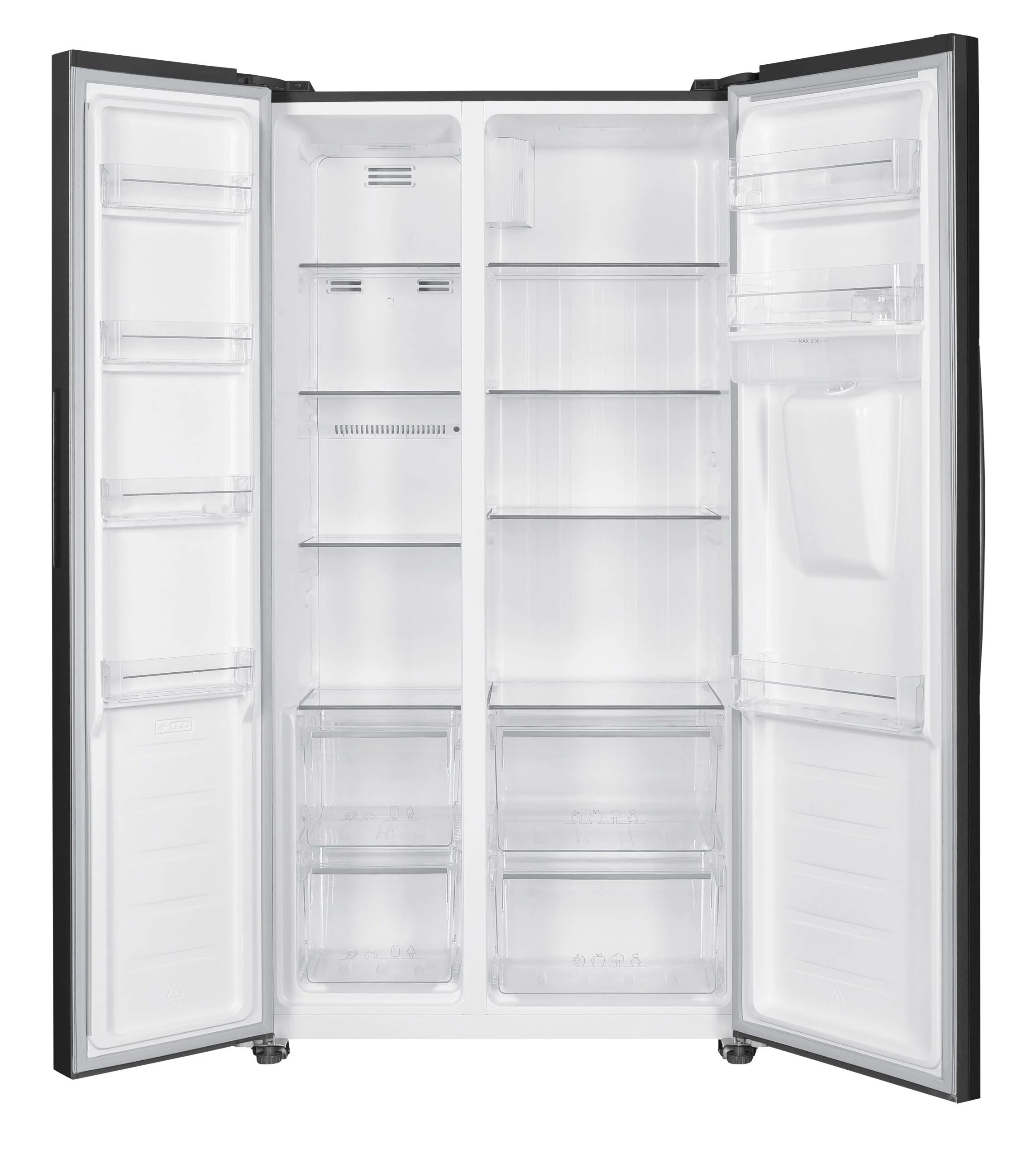 Frigider Side by Side FRAM FSBS-HM440NFXWDE++, Full No Frost, 439 L, Inverter, Dozator apă, Display Touch, Clasa E, Aspect Inox [3]