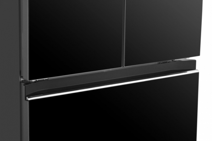 Frigider Side by side Heinner HCFD-H320GBKE++, 320 l, Total No Frost, Super Congelare, Display touch, Clasa E, H 185.5 cm, Sticla neagra [5]
