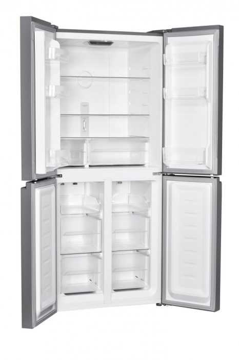 Frigider Side by Side Heinner HSBS-H421MNFGBKE++, 421 L, No Frost, Inverter, 4 Uși, Display Touch, Sticlă Neagră, Clasa E [3]