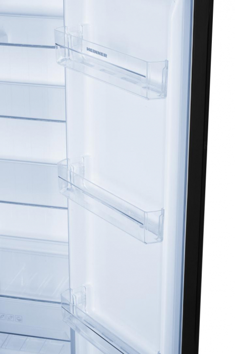 Frigider Side by Side Heinner HSBS-H442NFBKE++, 436 l, No Frost, Display, Functie Smart, Congelare si racire rapida, Clasa E, H 176.5 cm, Negru [3]