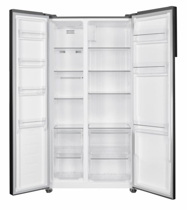 Frigider Side-By-Side HEINNER HSBS-HM442NFINVXD, 442 l, Clasa D, Display LED, Fucntie SMART, Super racire, Super congelare, H 177 cm Inox [2]