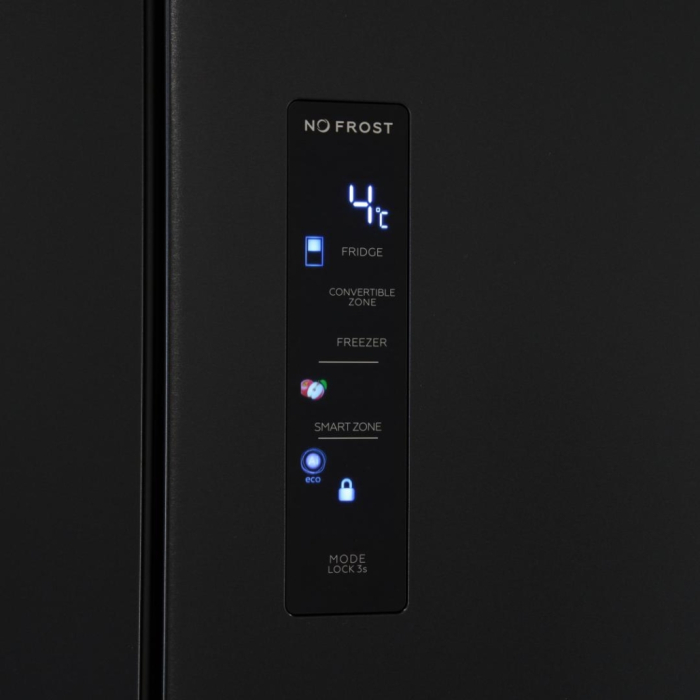 Frigider Side by Side Heinner HSBS-HM505MDSINFDXE++ Inox Antracit, 505L, Inverter, No-Frost, Alarma usa deschisa, Touch, Clasă Energetică E, 4 Uși [6]