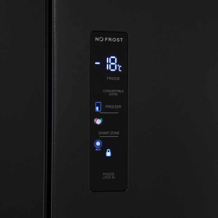 Frigider Side by Side Heinner HSBS-HM505MDSINFDXE++ Inox Antracit, 505L, Inverter, No-Frost, Alarma usa deschisa, Touch, Clasă Energetică E, 4 Uși [5]