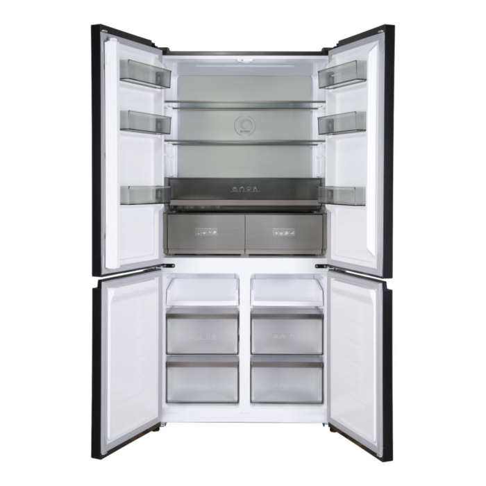 Frigider Side by Side Heinner HSBS-HM505MDSINFDXE++ Inox Antracit, 505L, Inverter, No-Frost, Alarma usa deschisa, Touch, Clasă Energetică E, 4 Uși [2]