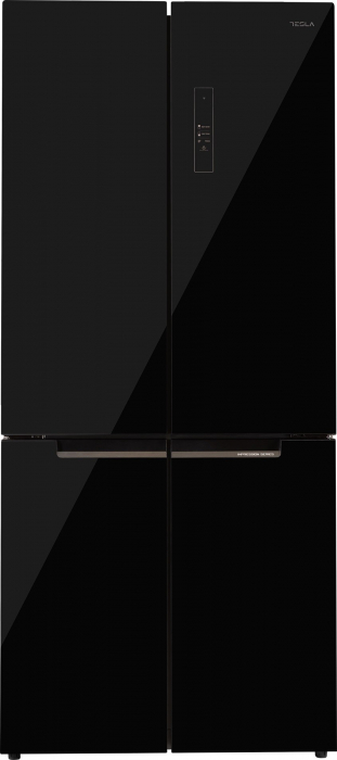 Frigider side-by-side Tesla RF5100FMBE, 511 l, Clasa E, Total No Frost, Motor Inverter, Display LED, H 190 cm, Sticla Neagra [2]