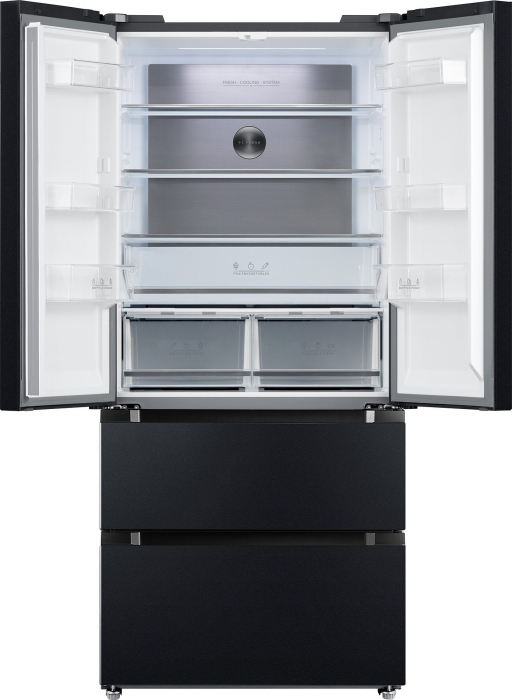 Frigider side-by-side Tesla RF5200FMAE, 512 l, Clasa E, Total No Frost, Motor Inverter, Display LED, H 190 cm, Inox Negru [3]