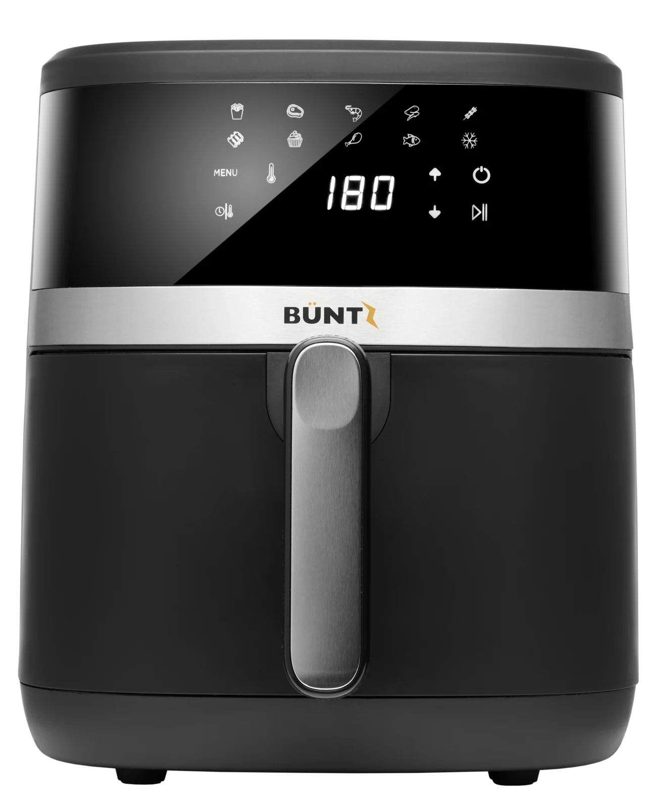 Friteuza cu aer cald digitala XL BÜNTZ Arete BAF-65S, 1600W, 6.5L, 10 programe presetate, termostat reglabil: 80-200˚ C, timer 60 min, Negru [2]