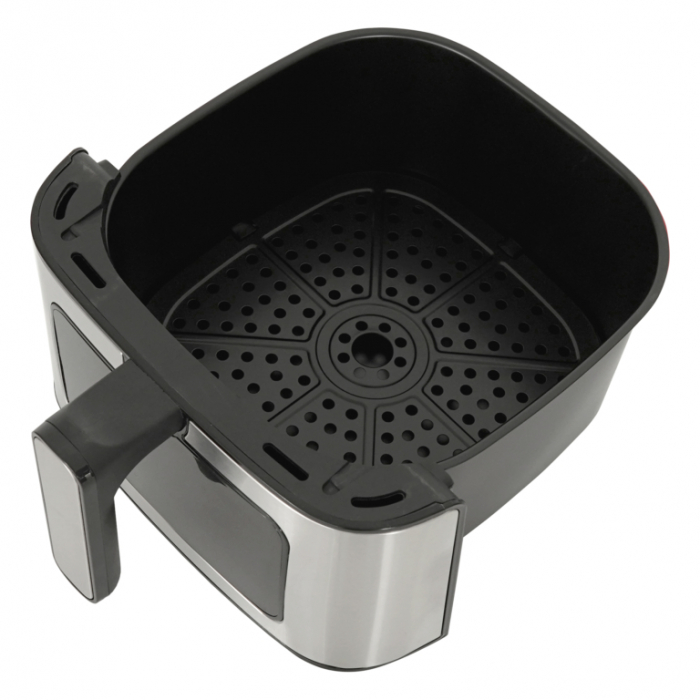 Friteuza cu aer cald Samus AF5-S1400DW, 5 litri, 7 programe, timer, tehnologie Fry Force 360 grade, control touch,  Inox/Negru [7]
