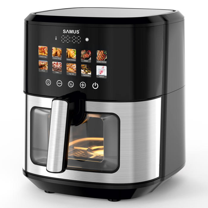Friteuza cu aer cald Samus AF6.5H-S1701DW, 6.5 l, 1700 W, Control digital tactil, Timer 0-60 min [5]