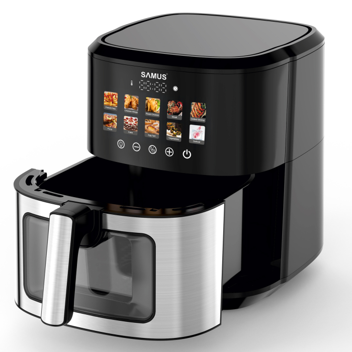 Friteuza cu aer cald Samus AF6.5H-S1701DW, 6.5 l, 1700 W, Control digital tactil, Timer 0-60 min [2]