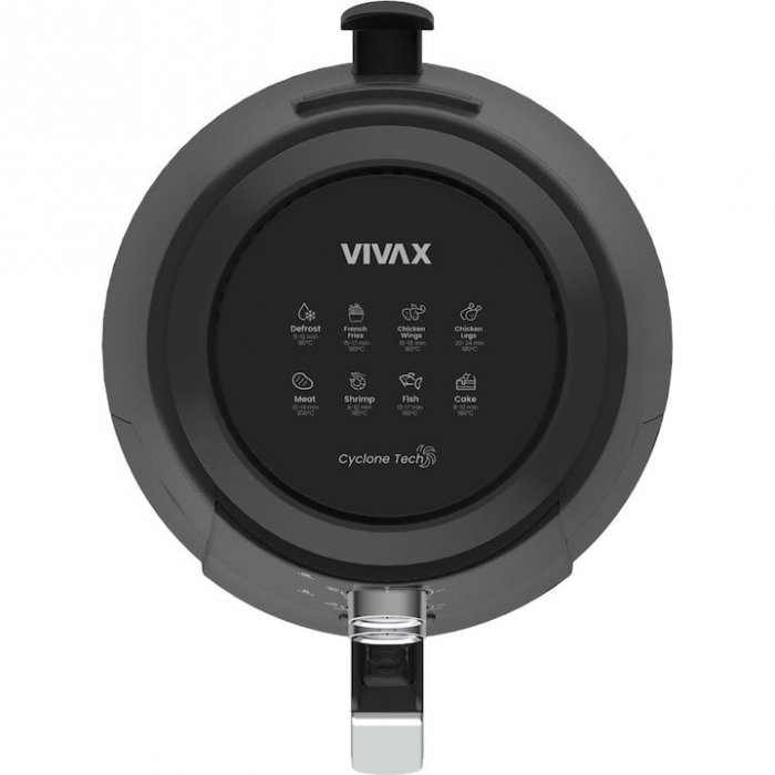 Friteuza cu aer cald Vivax DFA-515MB, 1500W, 5L, tehnologie ciclon, temperatura reglabila pana la 200°C, cronometru 60 minute cu oprire automata, negru [2]