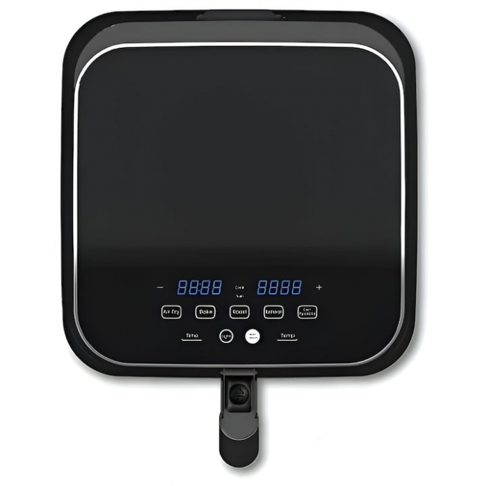 Friteuza cu aer cald Vivax DFA-617DB, 1500W, 6L, temperatura reglabila pana la 200°C, cronometru, tava antiaderenta, protectie la supraincalzire, negru [2]