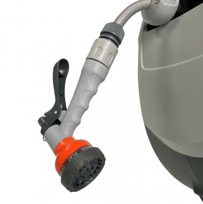 Furtun cu tambur, 25m, retractabil, mobil, 1/2", dispozitiv stropit inclus, max 8bar, accesorii fixare, Texas [3]