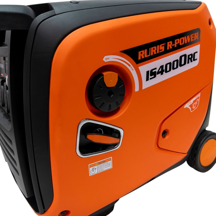 Generator curent inverter ModelR-Power IS4000RC, 4000W, pornire electrică + telecomandă, benzină, 230V + 12V, portabil, autonomie mare, regulator automat tensiune [6]
