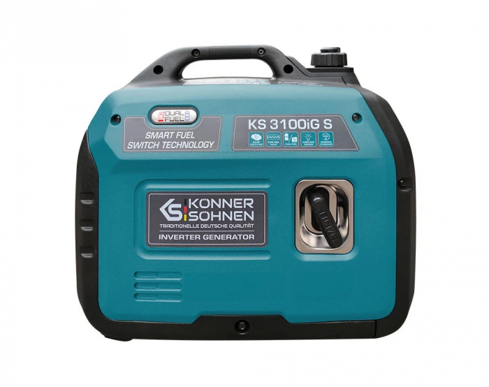 Generator de curent 3.1 Kw, inverter, Hibrid (GPL + BENZINA) - INSONORIZAT - KONNER & SOHNEN - KS-3100IG-S, Putere motor 4,6 cp / 79.7 cmc [8]