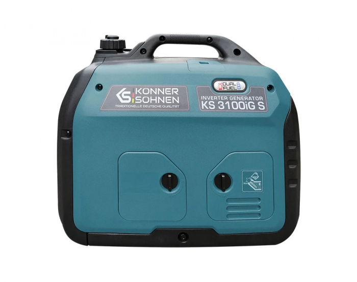 Generator de curent 3.1 Kw, inverter, Hibrid (GPL + BENZINA) - INSONORIZAT - KONNER & SOHNEN - KS-3100IG-S, Putere motor 4,6 cp / 79.7 cmc [4]