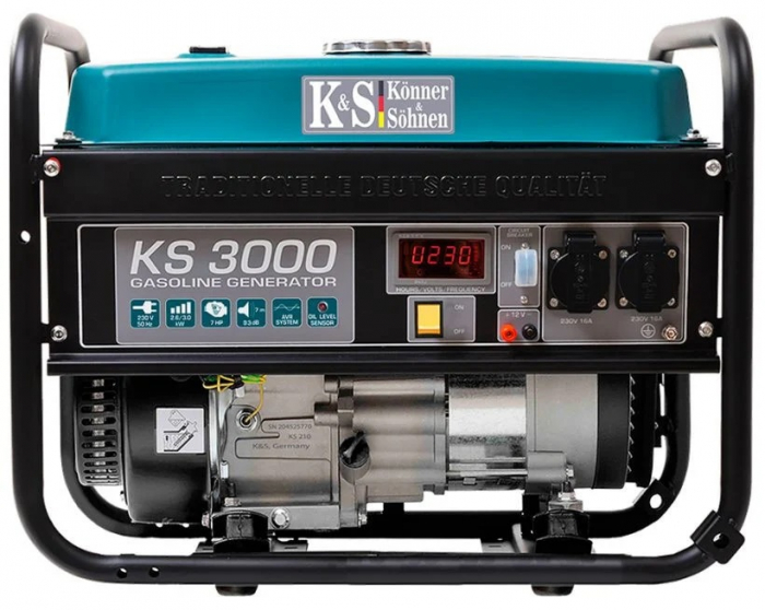 Generator de curent 3 kw benzina, PRO - KONNER & SOHNEN - KS-3000, putere motor 7,0 cp / 208 cmc [2]