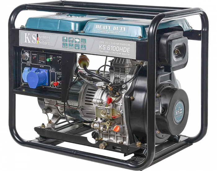 Generator de curent 5.5 kW diesel - Heavy Duty - Konner & Sohnen - KS-6100DE-HD [3]