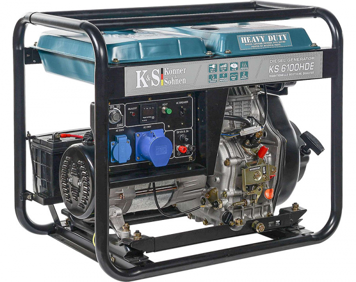 Generator de curent 5.5 kW diesel - Heavy Duty - Konner & Sohnen - KS-6100DE-HD [2]