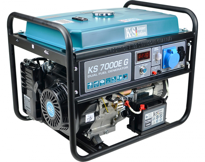 Generator de curent 5.5 kW HIBRID (GPL + Benzina) - Konner & Sohnen - KS-7000E-G [3]