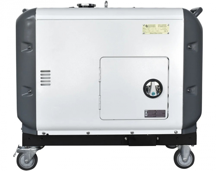 Generator de curent 7.5 Kw, Diesel, HEAVY DUTY - INSONORIZAT - KONNER & SOHNEN - KS-9300DE-1/3-ATSR-SUPER-SILENT, putere motor 18 cp / 498 cmc [4]