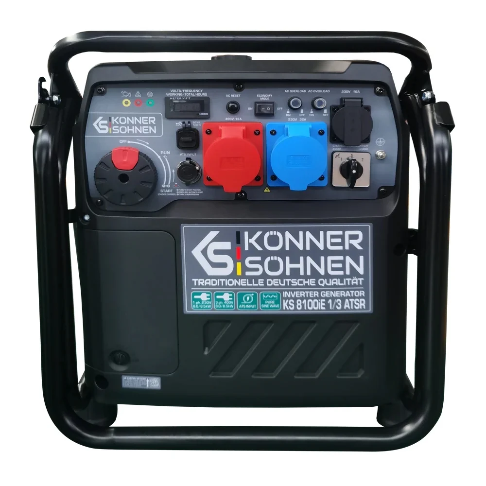 Generator de curent 8.5 kW inverter - benzina - Konner & Sohnen - KS-8100iE-1/3-ATSR [2]