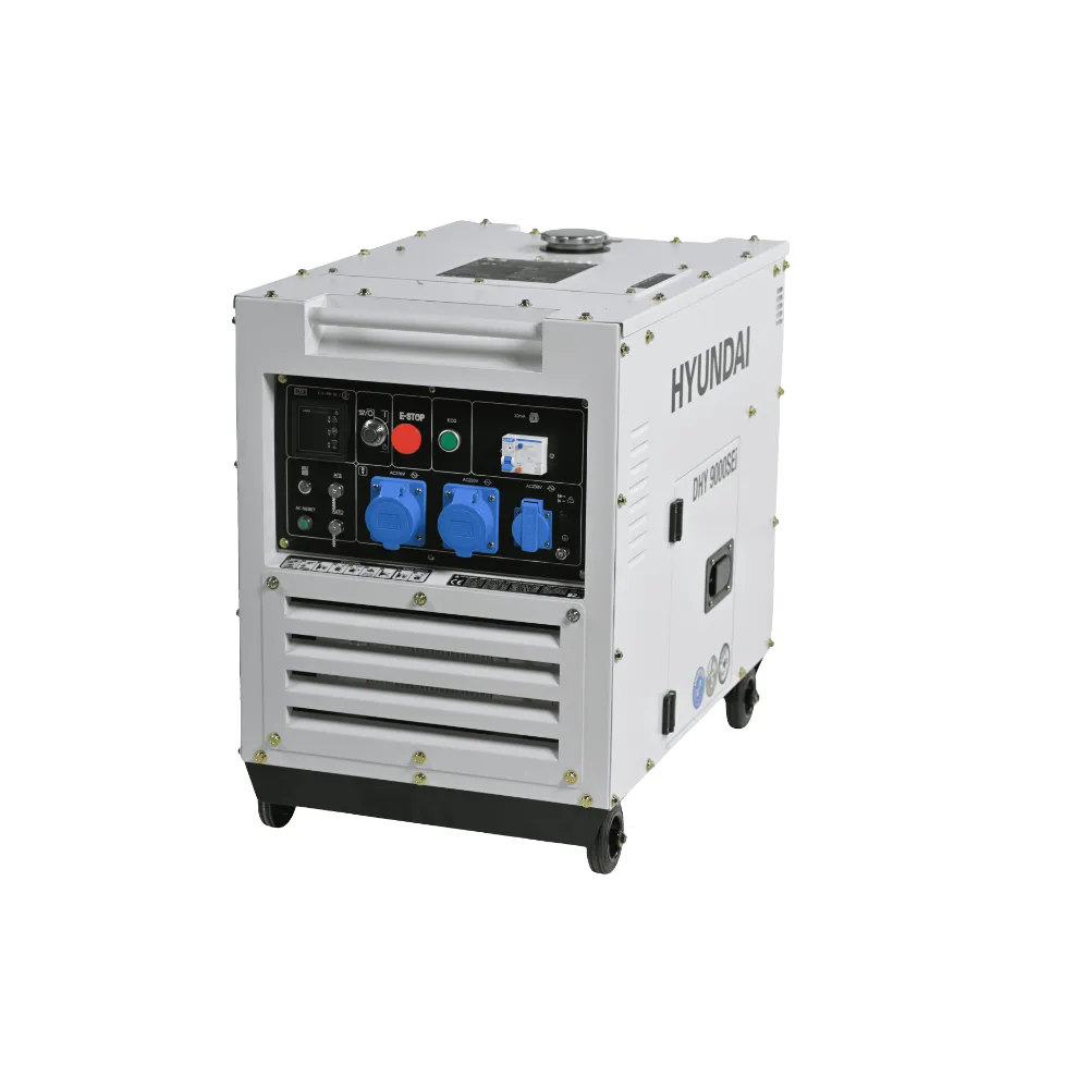 Generator de curent inverter monofazat cu motor diesel Hyundai DHY-9000SEi, putere 6.5 KW, motor 12 CP [2]