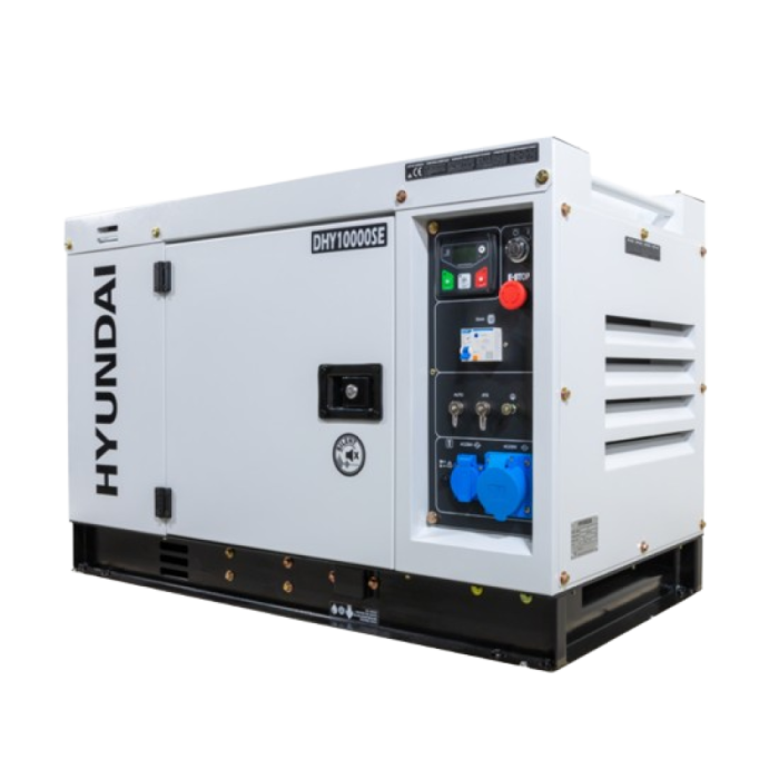 Generator de curent monofazat cu motor diesel Hyundai DHY-10000SE, 8.5 KW, putere motor 14.4 CP [1]