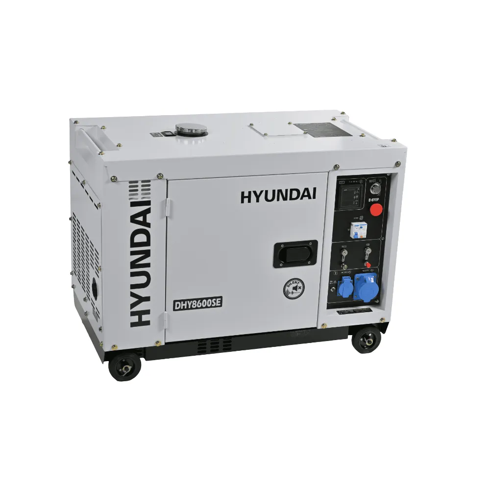 Generator de curent monofazat cu motor diesel Hyundai DHY-8600SE, putere 6.5 kw [2]