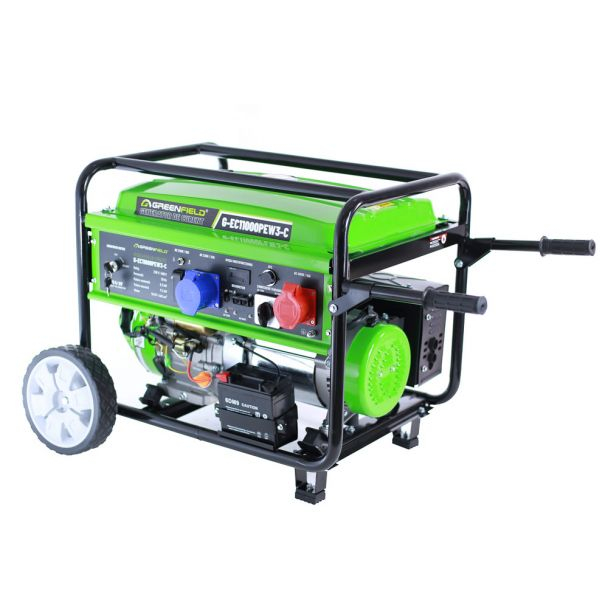 Generator de curent pe benzina Greenfield G-EC11000PEW3-C, portabil, 400/230V, 9.2 kVA, pornire electrica [2]
