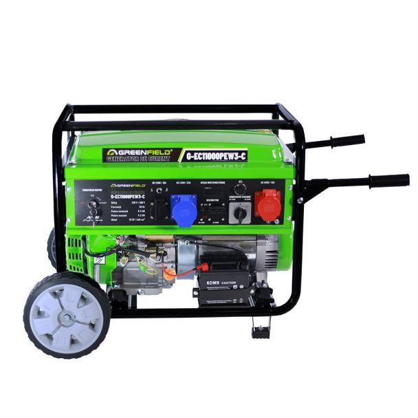 Generator de curent pe benzina Greenfield G-EC11000PEW3-C, portabil, 400/230V, 9.2 kVA, pornire electrica [3]