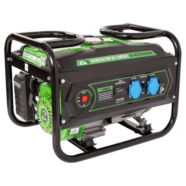 Generator de curent pe benzina Greenfield G-EC3100P, portabil, monofazat, 2.3 kVA, bobinaj alternator cupru [3]
