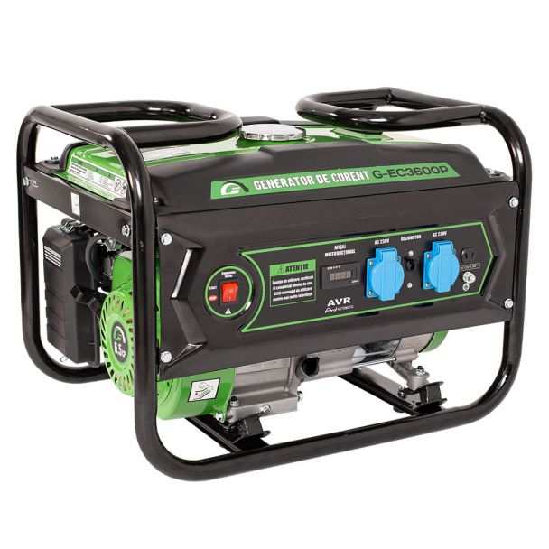 Generator de curent pe benzina Greenfield G-EC3600P, portabil, monofazat, putere 2.4 kVA, bobinaj alternator cupru [3]
