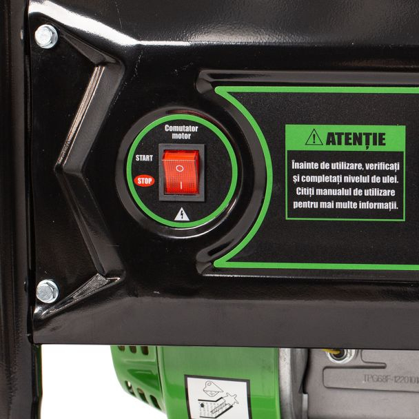 Generator de curent pe benzina Greenfield G-EC3600P, portabil, monofazat, putere 2.4 kVA, bobinaj alternator cupru [9]