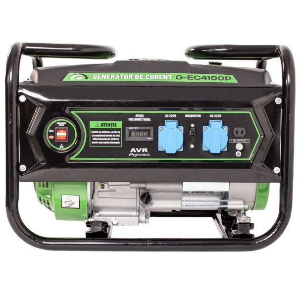 Generator de curent pe benzina Greenfield G-EC4100P, portabil, monofazat, 3 kVA, bobinaj alternator cupru [2]