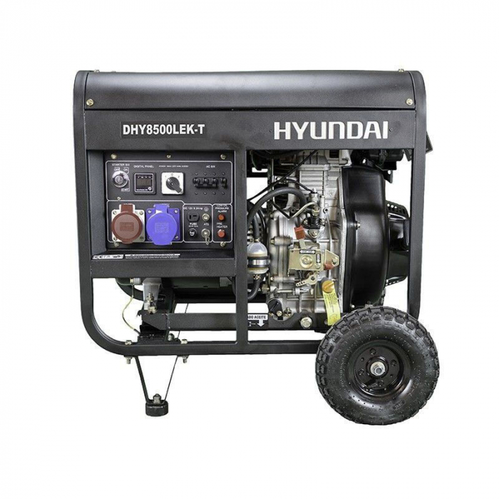 Generator de curent trifazat cu motor diesel HYUNDAI DHY8500LEK-T, 6KW [2]