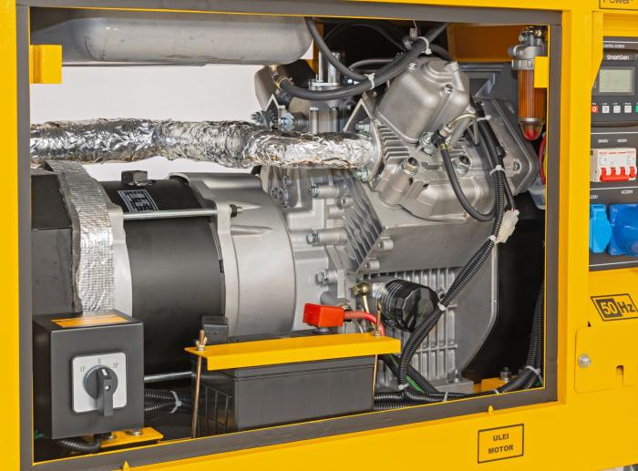 Generator de curent trifazat cu motor diesel insonorizat Stager YDE15000TA-TA3, 11.5 kW, DualPower 230-400V, diesel, pornire electrica, tensiune 380 / 220 V [6]