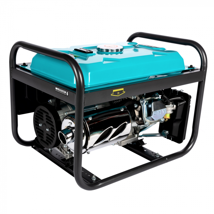 Generator Detoolz 2.5kW, 6.5CP, Benzină, 196CC, 15L, 4T, IP23, 2 Prize 230V, Portabil, Pornire Manuală [19]