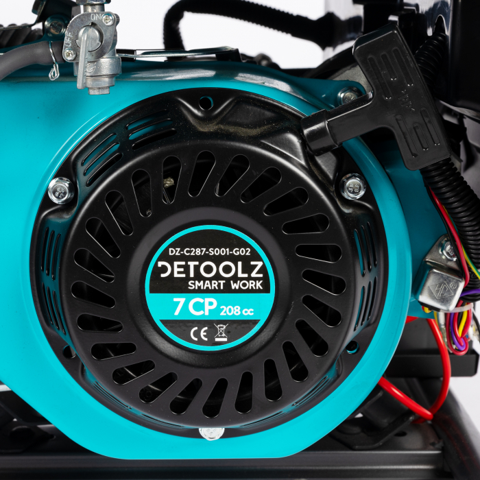 Generator Detoolz 3kW, 7CP, Benzină, 208CC, 2800W, Rezervor 15L, pornire la buton, 4T OHV, IP23 [5]
