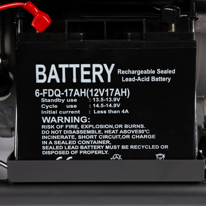 Generator Detoolz 5.5kW, 13CP, 389CC, Benzină, 25L, 4T OHV, IP23, Pornire la buton, Cu Roti [12]